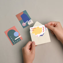 Load image into Gallery viewer, Monolike Day-by-day Card, Thank you-Objet - Mix 36 Mini Postcards, 36 envelopes, 36 stickers Package
