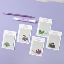 Load image into Gallery viewer, Monolike Olly Molly Colouring Tracing Sticky it - 5p Set, Self-Adhesive Memo Pad 30 Sheets, 5.5x7cm