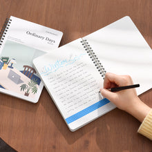 Load image into Gallery viewer, Monolike Ordinary days Grid Spiral Notebook, Office - Hardcover 5.83 x 8.27inch 128 Page