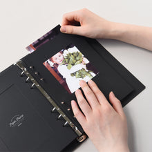 Load image into Gallery viewer, Monolike A5 6ring Basic Binder Photo Album Black SET - Fits 4"x6" Pictures