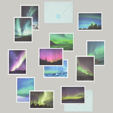 Load image into Gallery viewer, Monolike Day-by-day Card, Aurora - Mix 36 Mini Postcards, 36 envelopes, 36 stickers Package