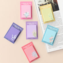 Load image into Gallery viewer, Monolike Flower for you Sticky-it - 6p Set Self-Adhesive Memo Pad 50 Sheets