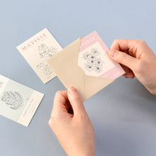 Load image into Gallery viewer, Monolike Day-by-day Card, Henri Matisse Drawing - Mix 36 Mini Postcards, 36 envelopes, 36 stickers Package