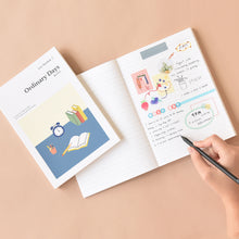 Load image into Gallery viewer, Monolike Ordinary days A5 Binding Lined Notebook, Desk - Hardcover, Academic, 128pages, 5.8x8.3"