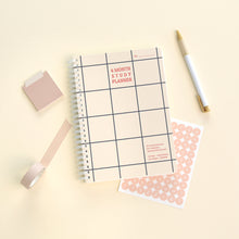 Load image into Gallery viewer, Monolike Checkers 4 Month Study Planner, Beige - Academic Planner, Weekly & Monthly Planner, Study plan