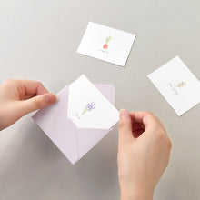 Load image into Gallery viewer, Monolike Day-by-day Card, Little garden - Mix 36 Mini Postcards, 36 envelopes, 36 stickers Package