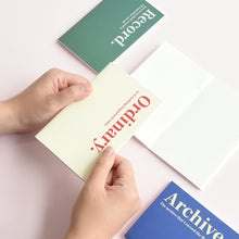 Load image into Gallery viewer, Monolike THEMA mini notebook 4p SET _Mini note, Pocket note, Blank note, Pocket size, a portable note, 64pages