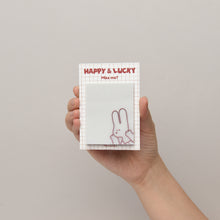 Load image into Gallery viewer, Monolike Happy and Lucky Drawing Tracing Sticky it - 5p Set, Self-Adhesive Memo Pad 30 Sheets, 5.5x7cm