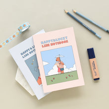 Load image into Gallery viewer, Monolike Happy and Lucky A5 Binding Lined Notebook, Lucky day - Hardcover, Academic, 128pages, 5.8x8.3"