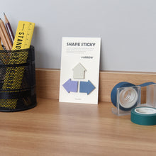 Load image into Gallery viewer, Monolike Shape Inforgraphic Sticky-it - 4p Set Self-Adhesive Memo Pad 50 Sheets