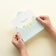 Load image into Gallery viewer, Monolike Thank you, Blossom Single card - mix 12 pack, greeting card, 3.9x5.8"