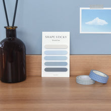 Load image into Gallery viewer, Monolike Shape Schooling Sticky-it - 4p Set Self-Adhesive Memo Pad 50 Sheets