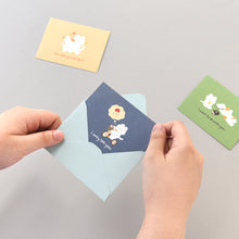 Load image into Gallery viewer, Monolike Day-by-day Card, Gureum's Daily Life ver.1 - Mix 36 Mini Postcards, 36 envelopes, 36 stickers Package