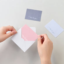 Load image into Gallery viewer, Monolike Day-by-day Card, Thank you - Mix 36 Mini Postcards, 36 envelopes, 36 stickers Package