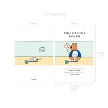 Load image into Gallery viewer, Monolike A5 Happy and Lucky Diary Set, Together - Academic Planner Weekly & Monthly Planner with PVC Cover, Zipper bag