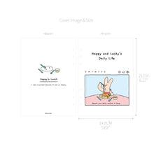 Load image into Gallery viewer, Monolike A5 Happy and Lucky Diary Set, Lunch time - Academic Planner Weekly & Monthly Planner with PVC Cover, Zipper bag