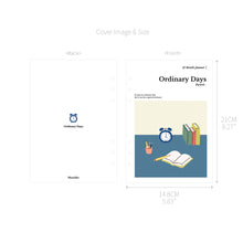 Load image into Gallery viewer, Monolike A5 Ordinary Days Diary Set, Desk - Academic Planner Weekly & Monthly Planner with PVC Cover, Zipper bag
