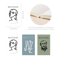 Load image into Gallery viewer, Monolike Henri Martisse Paperback Note Part.3 3p SET _Art design note, Mini note, Blank note, Notebook, 192 Pages, 4.13x6.69