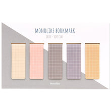 Load image into Gallery viewer, Monolike Magnetic Bookmarks Grid Soft Clay, Set of 5