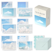 Load image into Gallery viewer, Monolike Day-by-day Card, Cloud - Mix 36 Mini Postcards, 36 envelopes, 36 stickers Package