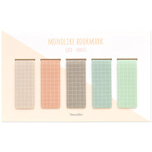 Load image into Gallery viewer, Monolike Magnetic Bookmarks Grid Sunset, Set of 5