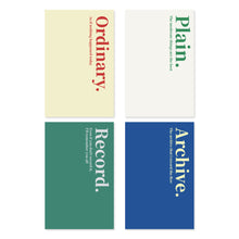 Load image into Gallery viewer, Monolike THEMA mini notebook 4p SET _Mini note, Pocket note, Blank note, Pocket size, a portable note, 64pages