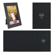 Load image into Gallery viewer, Monolike Premium Standing Paper Photo frame 4x6 Black 10pcak - Fits 4x6" Pictures