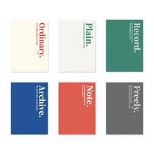 Load image into Gallery viewer, Monolike Mini THEME Grid Note 6P SET _Mini note, Pocket note, Grid note, a portable note, 105x148mm, 48pages