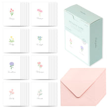Load image into Gallery viewer, Monolike Message Front garden Card - Mix 40 Mini Postcards, 20 envelopes Package