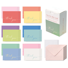 Load image into Gallery viewer, Monolike Day-by-day Card, Thank you-Candy pop - Mix 36 Mini Postcards, 36 envelopes, 36 stickers Package