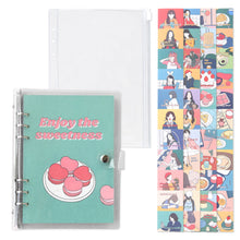 Load image into Gallery viewer, Monolike A5 FALL IN NEWTRO Ver.2 Diary Set, Enjoy the sweetness - Academic Planner Weekly & Monthly Planner with PVC Cover, Zipper bag, Sticker
