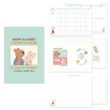 Load image into Gallery viewer, Monolike B6 Happy and Lucky Diary 6 Month Planner, Happy worry - Academic Planner, Weekly & Monthly Planner, Scheduler, Undated Planner, 128x182mm