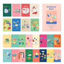 Load image into Gallery viewer, Monolike Ordinary Days Single card - mix 24 pack, lovely 24 Single card