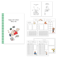 Load image into Gallery viewer, Monolike Happy and Lucky 4 Month Study Planner, Reading - Academic Planner, Weekly & Monthly Planner, Study plan