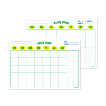 Load image into Gallery viewer, Monolike Retro Pop A4 Monthly + Weekly Planner pad, Yellow SET - Academic Planner, Weekly & Monthly Planner, To-do list, Note pad, Scheduler