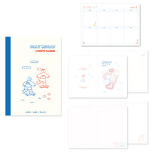 Load image into Gallery viewer, Monolike B6 Olly Molly Diary 6 Month Planner, Skateboard drawing - Academic Planner, Weekly & Monthly Planner, Scheduler
