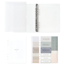 Load image into Gallery viewer, Monolike A5 6ring Basic Binder Photo Album Translucent SET - Fits 4"x6" Pictures