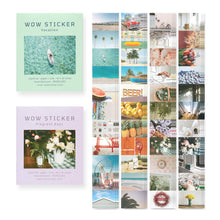 Load image into Gallery viewer, Monolike Wow Sticker Vacation + Fragrant days Set - Mini Size Cute Stickers, Square Stickers