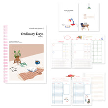 Load image into Gallery viewer, Monolike Ordinary days 4 Month Study Planner, Blanket - Academic Planner, Weekly & Monthly Planner, Study plan