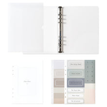 Load image into Gallery viewer, Monolike A5 6ring Basic Binder Photo Album White SET - Fits 4"x6" Pictures