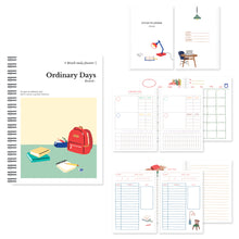 Load image into Gallery viewer, Monolike Ordinary days 4 Month Study Planner, School bag - Academic Planner, Weekly & Monthly Planner, Study plan