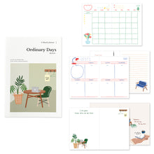 Load image into Gallery viewer, Monolike Ordinary Days Diary 6 Month Planner, Green day - Academic Planner, Weekly & Monthly Planner, Scheduler