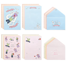 Load image into Gallery viewer, Monolike Olly Molly Letter Paper and Envelopes Set - 8Type, 32 Letter Paper + 16 Envelopes