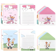 Load image into Gallery viewer, Monolike Happy and Lucky Ver.2 Letter Paper and Envelopes Set - 8Type, 32 Letter Paper + 16 Envelopes