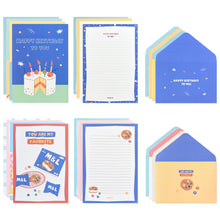 Load image into Gallery viewer, Monolike Fall In Newtro Dessert Letter Paper and Envelopes Set - 8Type, 32 Letter Paper + 16 Envelopes