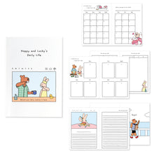 Load image into Gallery viewer, Monolike Happy and Lucky Diary 6 Month Planner, Bubble wash - Academic Planner, Weekly & Monthly Planner, Scheduler