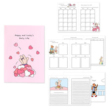Load image into Gallery viewer, Monolike Happy and Lucky Diary 6 Month Planner, Love letter - Academic Planner, Weekly & Monthly Planner, Scheduler