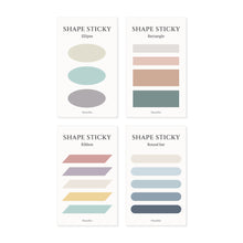 Load image into Gallery viewer, Monolike Shape Schooling Sticky-it - 4p Set Self-Adhesive Memo Pad 50 Sheets