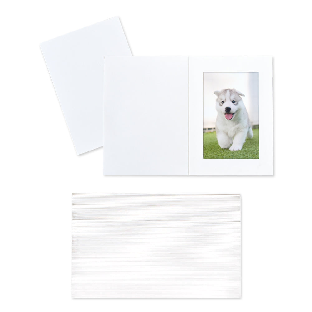 Monolike Slim&Light Paper Photo Frame Box Set 4x6 White 100 pcak - Fit