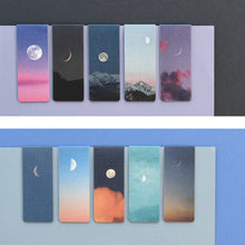 Load image into Gallery viewer, Monolike Magnetic Bookmarks Moon ver.1 + ver.2, 10 Pieces